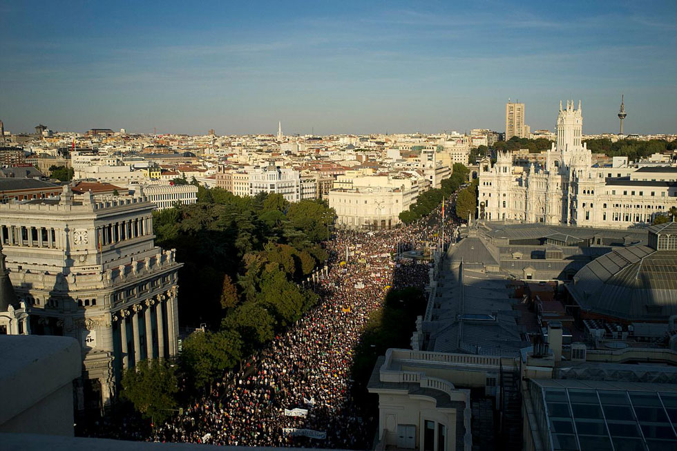 Occupy Madrid, Spanien