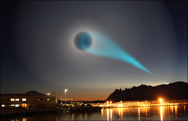 El fenómeno en el cielo sobre Noruega